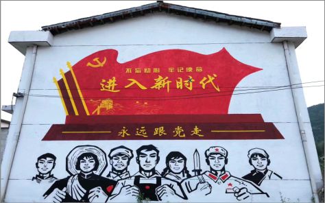 山阳党建彩绘文化墙